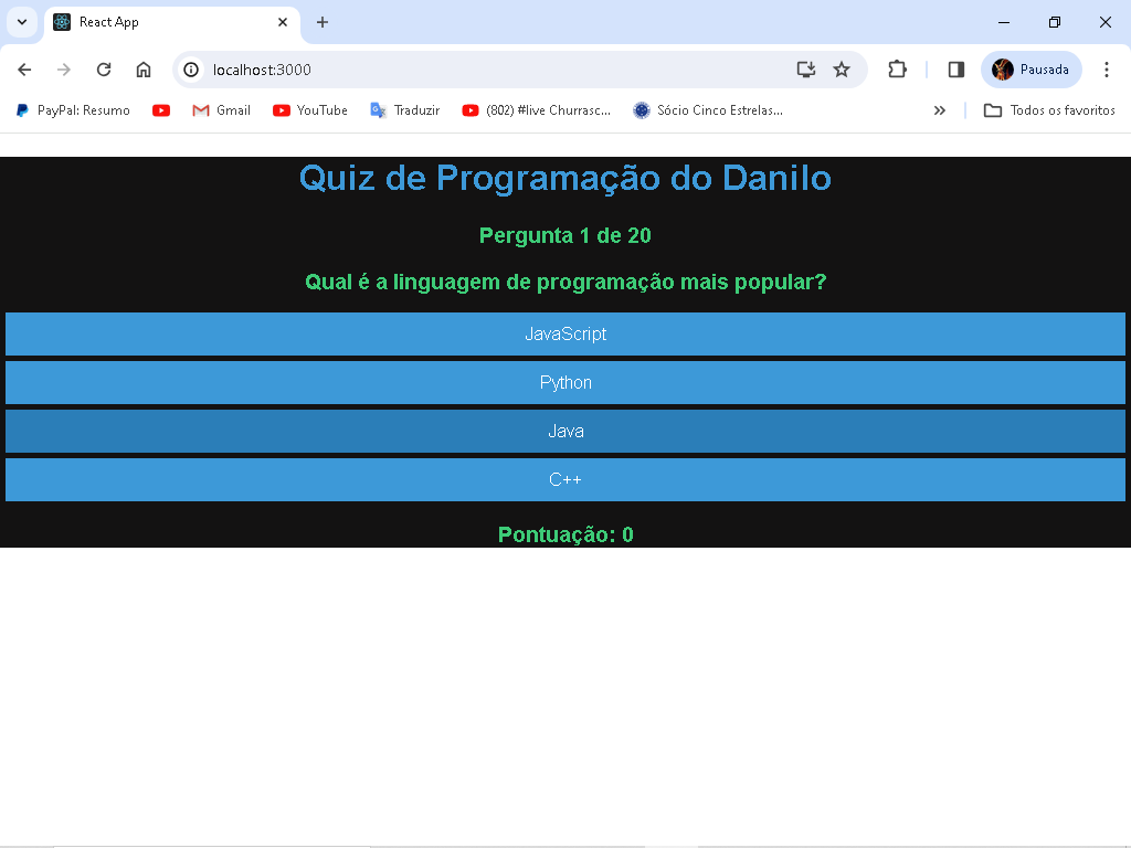 Danilo Borges Ramos - Desenvolvedor Back End